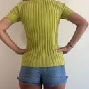 Prominence Citron Green Knit Top Photo 4