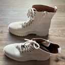 Ba&sh  x SOMETHING NAVY Comy Leather Suede Lugged Combat Boots in Off White Sz 9 Photo 3