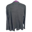 DKNY  Women's Open Front Cardigan Sweater Pocket Long Sleeve Stretch Gray Medium Photo 3