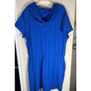 Jason Wu J  French Terry Blue Hoodie Dress Large Petite Athletic Sweatshirt LP Photo 7