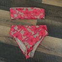 Lulus  bikini top and Tan Floral Print High Waisted Bikini Bottoms medium Photo 3