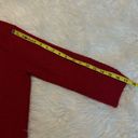 Talbots  Cardigan Sweater Open Front w/ Top Clasp Bling Size Medium Dark Red Photo 8