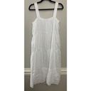 Rails NWOT  White Lightweight Flowy Square Neck Tank Midi Dress Medium Photo 9