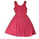 New York And Company Salmon Pink Fit & Flare Sleeveless Dress Size XS  Skater Dress Photo 4