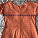 Talbots T By  Orange Striped Textured Terry Cloth Knee Length Shirt Dress Size S Photo 11