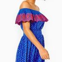 Lilly Pulitzer  Kalawa Off the Shoulder Borealis Blue Dress Size M NEW Photo 1