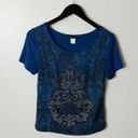 Venus Y2K Vintage  T Shirt Rhinestones Tee Top Short Sleeve Cotton Solid Logo S Photo 7