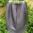 Johnathan Simkhai Black & Silver Metallic Shimmer Pencil Skirt. Size 8. EUC! Photo 3