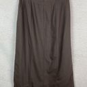 Talbots  Womens Stretch Wool Skirt Pleated Size 6 Brown Made in Japan Career Photo 1