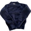 Madewell  Sweater Womens XX-Small Blue Mock Neck Long Sleeve Pullover Cotton Wool Photo 0