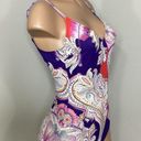 Gottex New.  Paisley V-neck contour swimsuit Photo 4