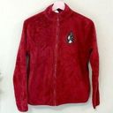 Disney  Snow White Maleficent Zip Front Red Fleece Lightweight Jacket Size XS Photo 0