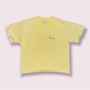 Brandy Melville  J Galt Yellow Honey TShirt Crop Top Photo 2