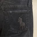 Ralph Lauren  black label jeans size 25 women's bootcut pony rhinestone black Photo 4