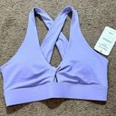 Fabletics NWT  Oasis Twist Sports Bra Size Large Purple Photo 0