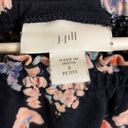 J.Jill  Black, Blue, & Pink Floral Elastic Sleeve Blouse Size Small Petite Photo 1