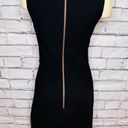 Ted Baker  Women's Black Back Zip Sleeveless Scalloped Edge A-Line Dress Size 0 Photo 2