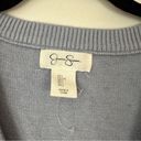 Jessica Simpson  | Light Blue Cableknit Button Front Sweater Vest Size Large Photo 1