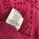 Billabong  Shirt Women Medium Cotton Pink Spaghetti Sleeve Embroidered Cami Tunic Photo 6