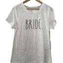 Rae Dunn  White BRIDE Short Sleeve Graphic NWT Photo 0