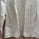 Dress Barn  White Ruffle Trim Denim Jacket Photo 7