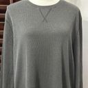 Treasure & Bond Womens Casual Top Gray Long Sleeve Stretch Crew Neck Boyfriend L Photo 1