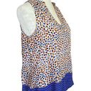 Maeve by Anthropologie women's size 0 sleeveless v-neck purple orange blue tank Photo 0