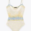 ZARA Satin Tie-Dye Bodysuit Photo 0