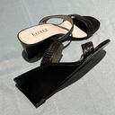 Ralph Lauren ,Richelle black wedge sandal Size 10B B50 Photo 6