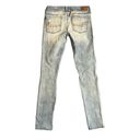 American Eagle  Womens Stretch 8 Long Skinny Distressed Light Wash Denim Jeans Photo 9