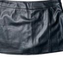 Aeropostale  Soft Faux Leather Black Mini Skort Size XL Photo 0