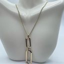 DKNY   Double Hexagon Link Pendant Necklace in Gold-Tone NWOT Photo 2