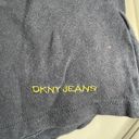 DKNY Jeans Y2K women's Medium half button black polo shirt Photo 3