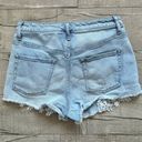 Wild Fable Light Wash High Rise Short Denim Lace Cut Out Festival Retro Shorts 8 Photo 9