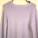 Joie  Women’s Fuzzy Knit Lilac Balloon Sleeve Button-Up Cardigan Sweater Photo 6