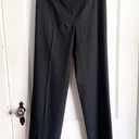 Lafayette 148 New York Wool Blend Straight Leg Pants 0 Workwear Black Classic Photo 0