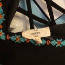 Entro Black Flower Embroidered Dress Photo 3