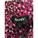 DKNY Women’s  Animal Print Pull-On Drawstring Pants Pink and Black Size XL Photo 9