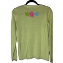 Daisy Storybook Knits Vintage Passionate  Floral Cardigan Sweater Small Photo 3