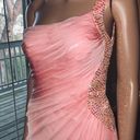 La Femme Paris One Shoulder Formal Prom Dress Photo 4