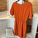 Everly  Elephant Mini Cinch Waist Dress Orange and Gold Photo 4