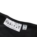 Habitat  Clothes To Live In Black Blouse Stretch Long Sleeve Top Women's Size S Photo 7