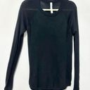 Lululemon women’s merino wool long sleeve scoopneck pullover sweater top Photo 0