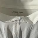 Lands'End Women's  Swim Zip Shirt, White Size S Photo 36