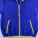 The North Face Vintage  Blue Yellow Fleece Zip Up Sweater Jacket Photo 3