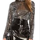 Tanya Taylor Rare  Grace Sequin Mockneck Top Photo 0