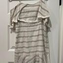 Blue Blush White Striped Dress Photo 0