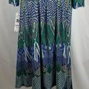 Jones New York  Bold Print Faux Wrap Career Office Midi Dress NWT Photo 5