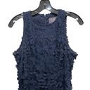 Petal Theia Appliqué Sleeveless  Dress Navy Blue Size 12 Photo 2