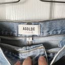 AGOLDE  Womens Dax Upsized Wide Leg Pleated Light Wash Jeans in Sideline 31 Photo 9